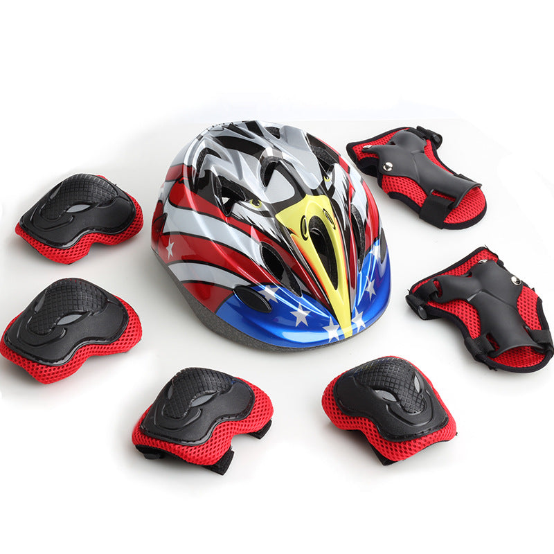 Multi-Protection Cycling Helmet and Pad Set Bowlift
