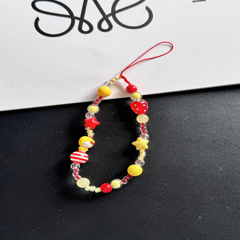 Colorful Themed Beaded Charm Lanyard Bowlift
