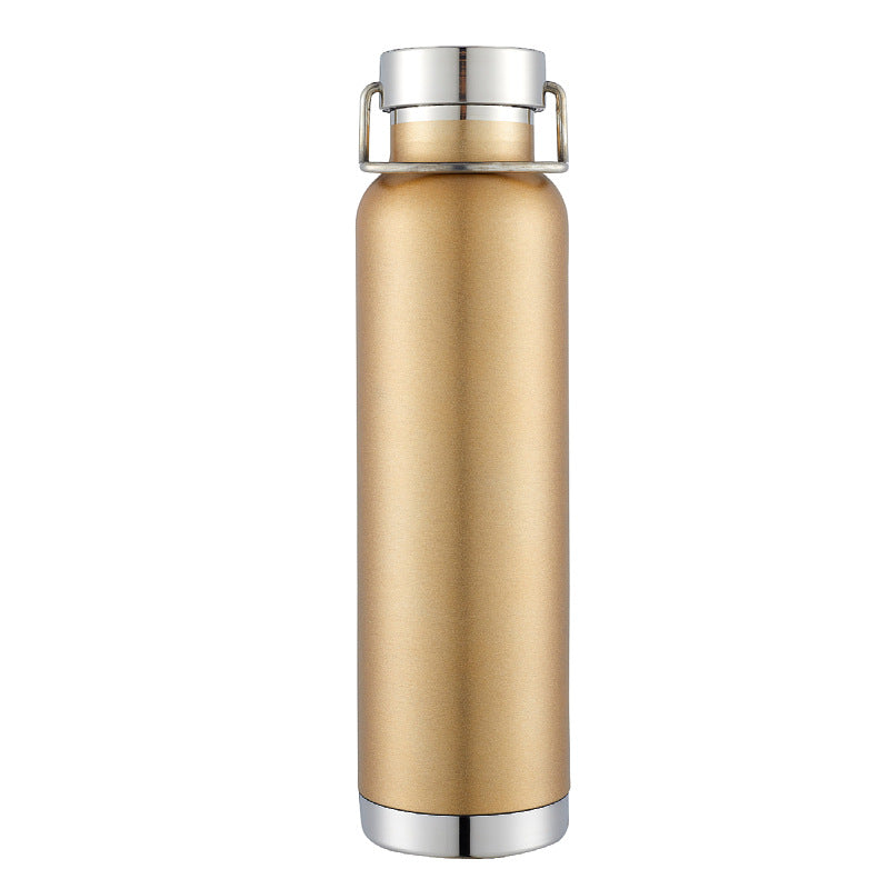 Double-Wall Vacuum Insulated Stainless Steel Water Bottle With Twist-Lock Carry Lid