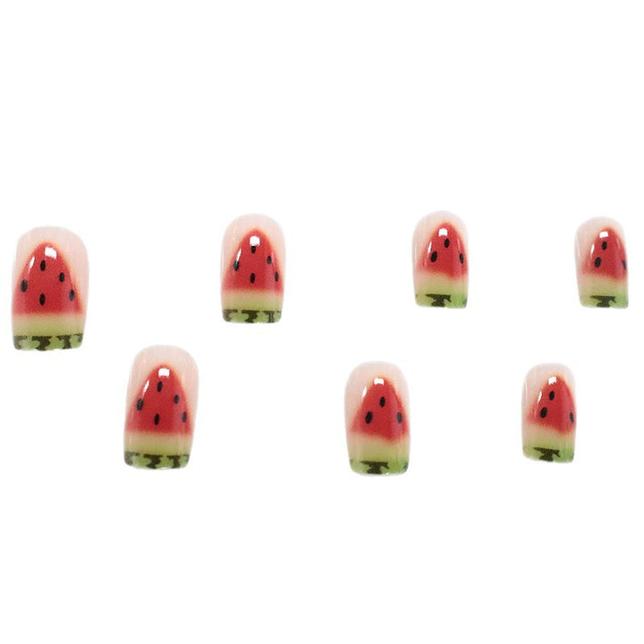 Watermelon-Inspired Nail Art Bowlift