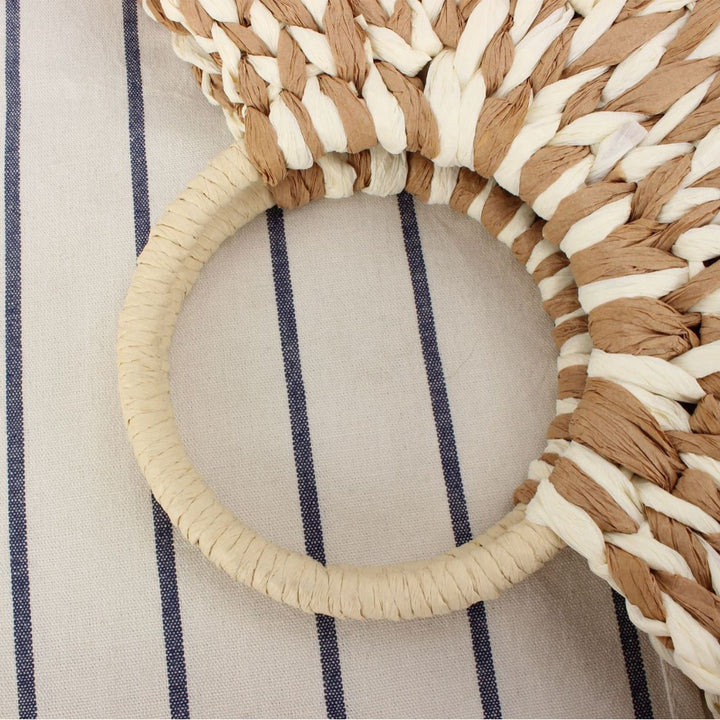 Braided Beach Bag with Ergonomic Handle Bowlift