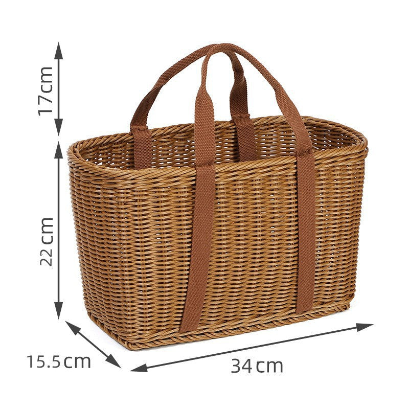 Women Handmade Storage Basket Made of Natural Material Bowlift