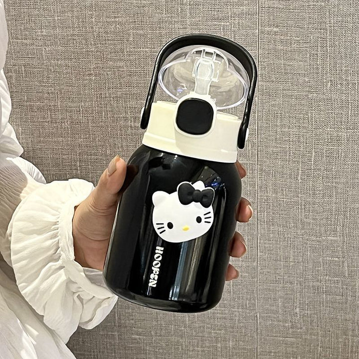 Women's insulated drinking container with practical carrying handle and cute design Bowlift