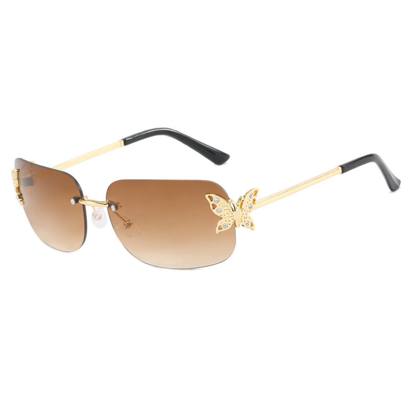 Ladies fashionable sunglasses with delicate butterfly design and protective lenses Bowlift