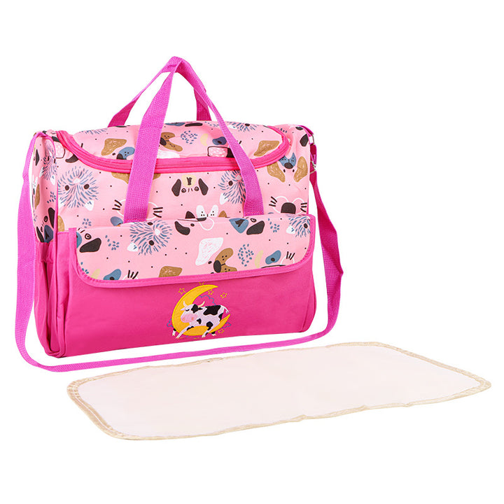 Multifunctional diaper bag with integrated changing mat Bowlift