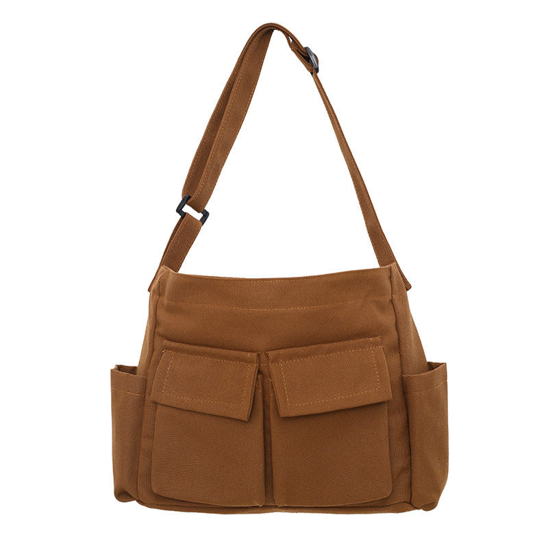 Multi-Pocket Casual Shoulder Bag Bowlift
