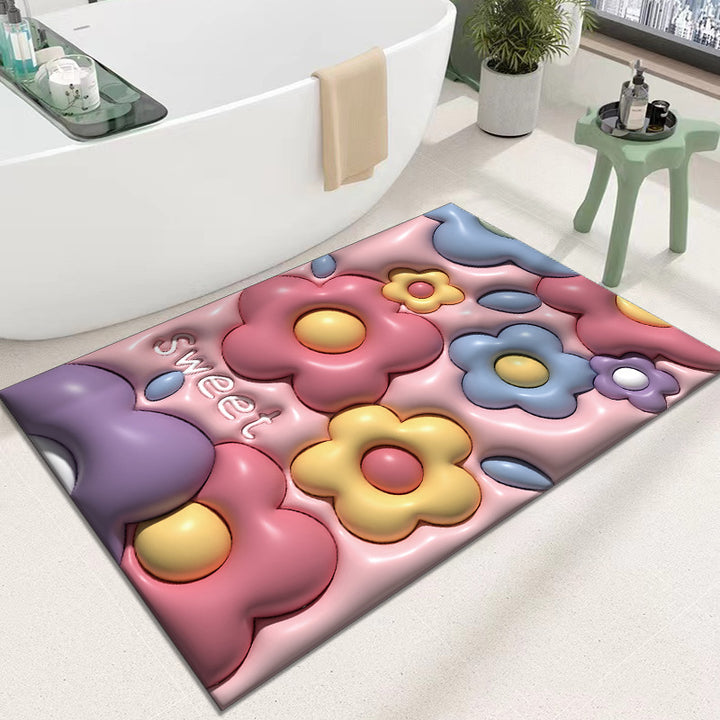 Cute Cartoon Cat Shape Bath Mat Bowlift