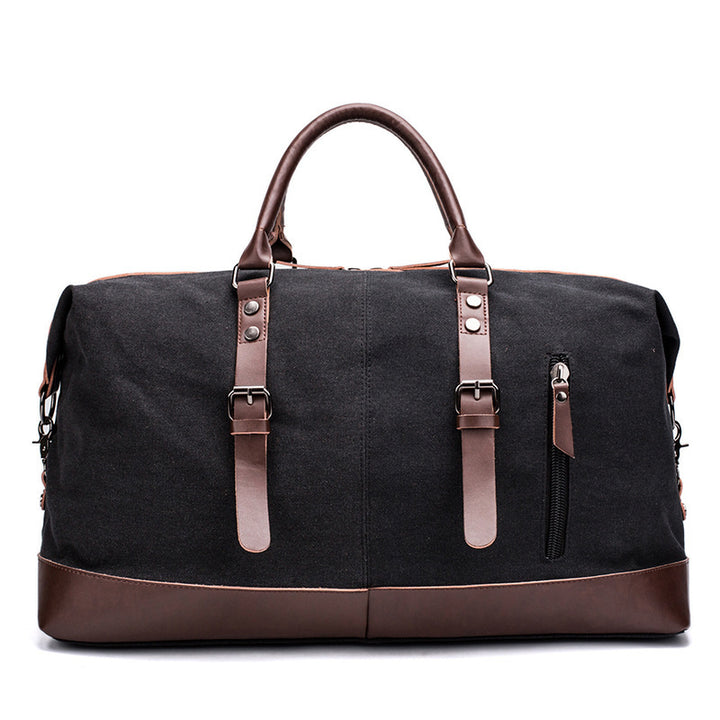 Spacious Travel Bag Made of Sturdy Canvas and Leather Bowlift