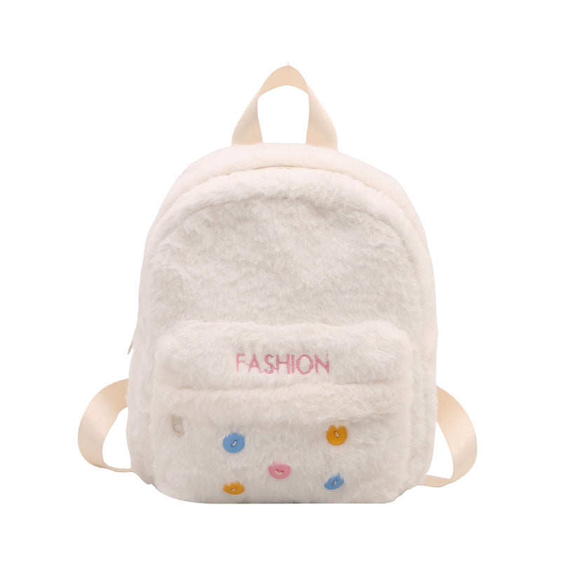 Plush backpack with playful design Bowlift