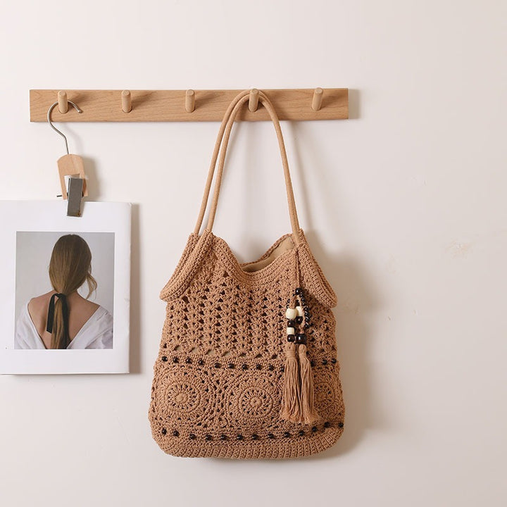 Handmade Crocheted Shoulder Bag Bowlift