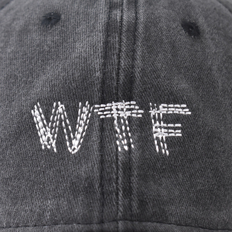 Women's Casual Distressed Denim Baseball Cap Bowlift
