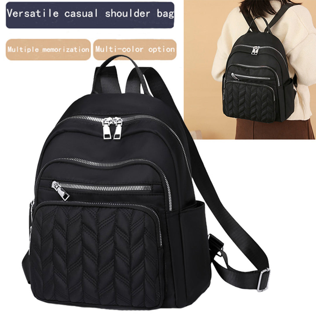 Compact Textured Backpack Bowlift
