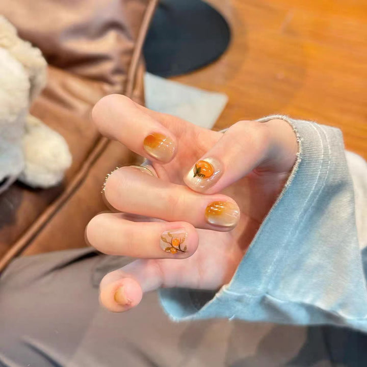 Glossy Short Square Press-On Nails Bowlift