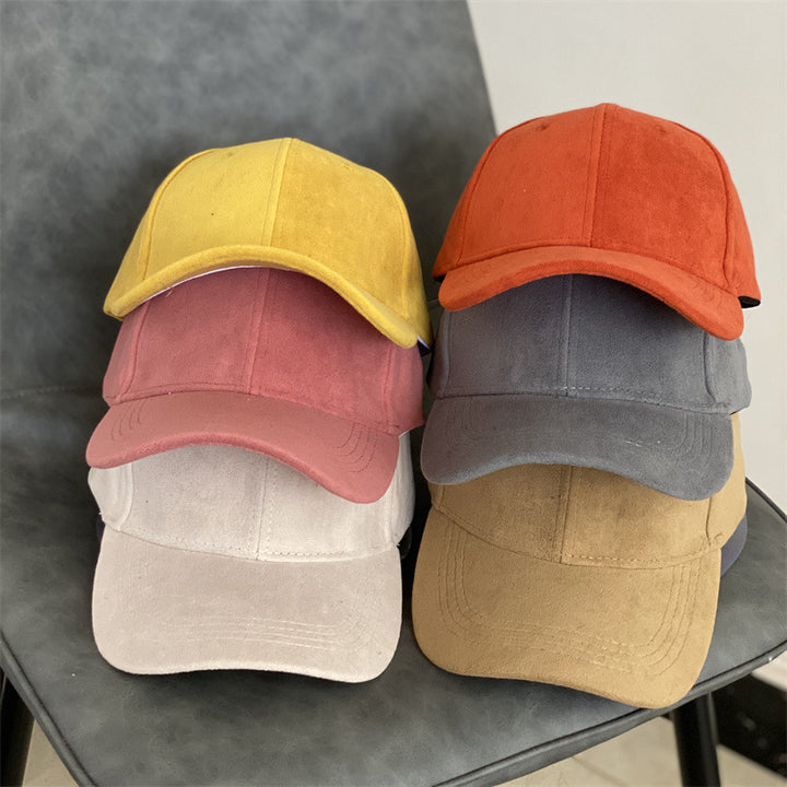 Men's Suede Texture Classic Cap Bowlift