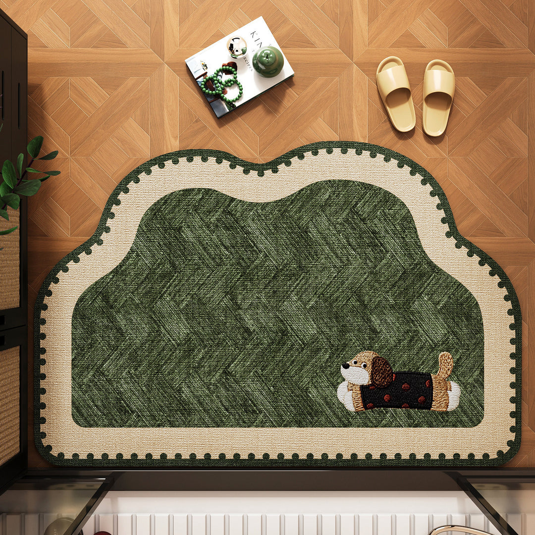 Cute Pet-Themed Bath Mat Bowlift