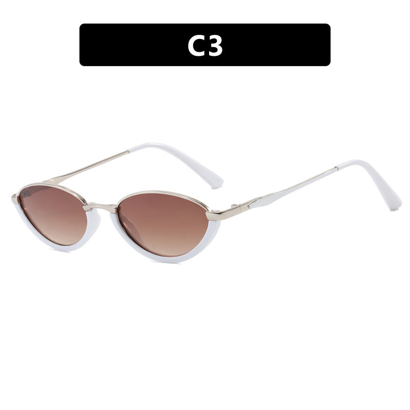 Women's fashionable Cat-Eye sunglasses with two-tone frame and UV protection Bowlift