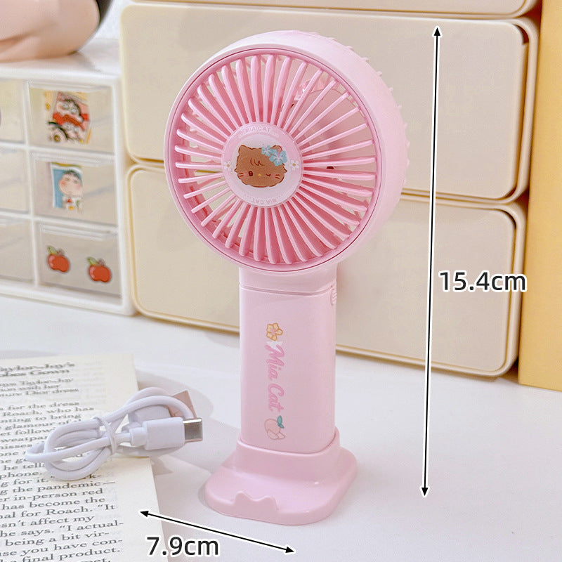 Portable USB Rechargeable Handheld Fan Bowlift