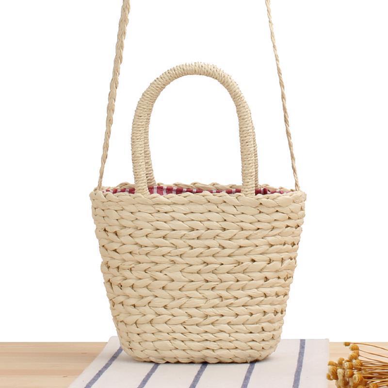 Shoulder bag made of braided natural material Bowlift