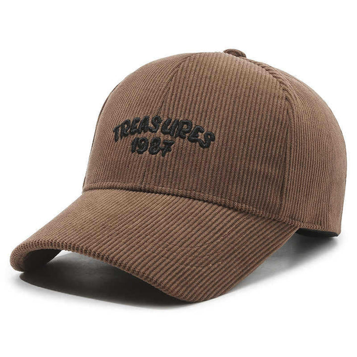 Women's Corduroy Embroidered Baseball Cap Bowlift