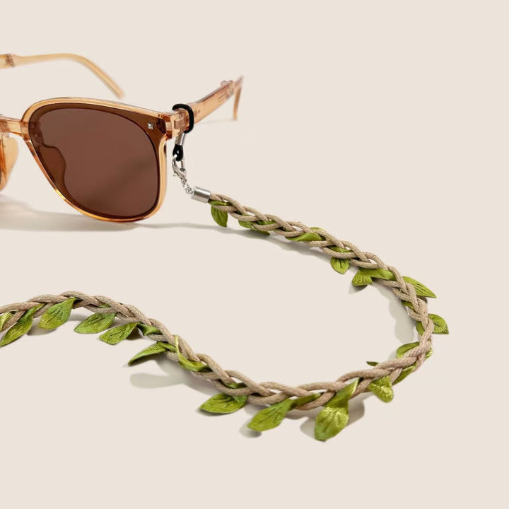 Floral-Embellished Eyewear Chain Bowlift