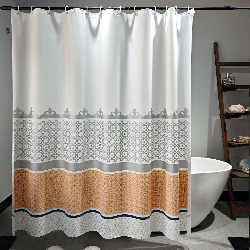 Stylish Geometric Shower Curtain Bowlift