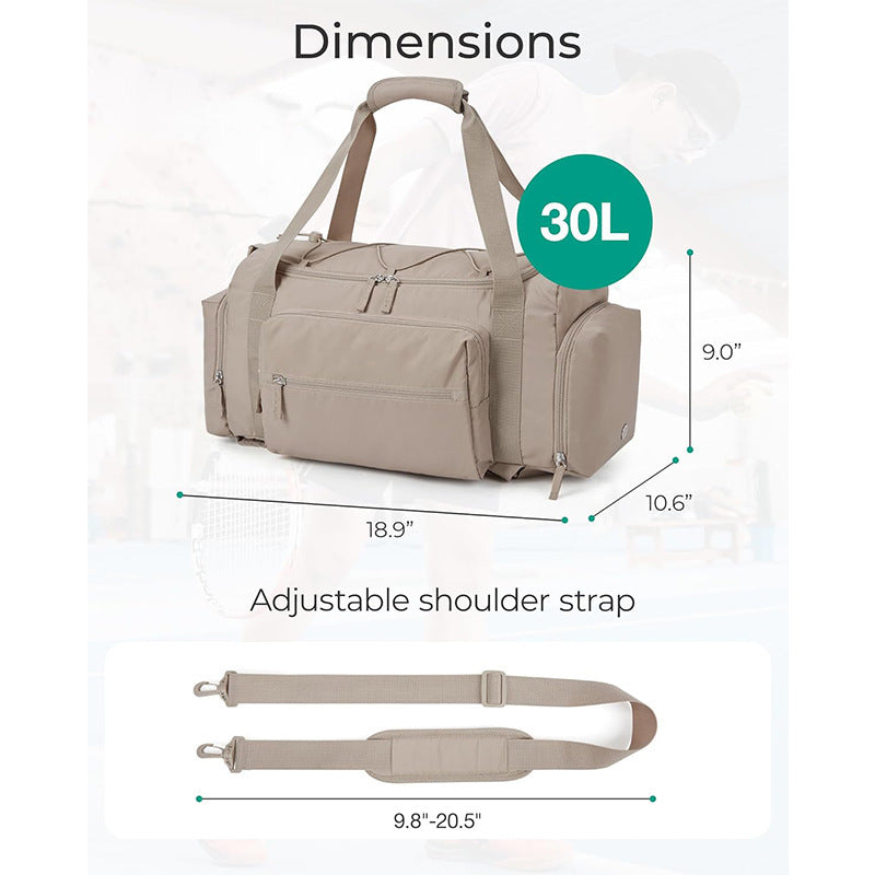 Versatile Gym Duffle Bag with Shoe Compartment Bowlift