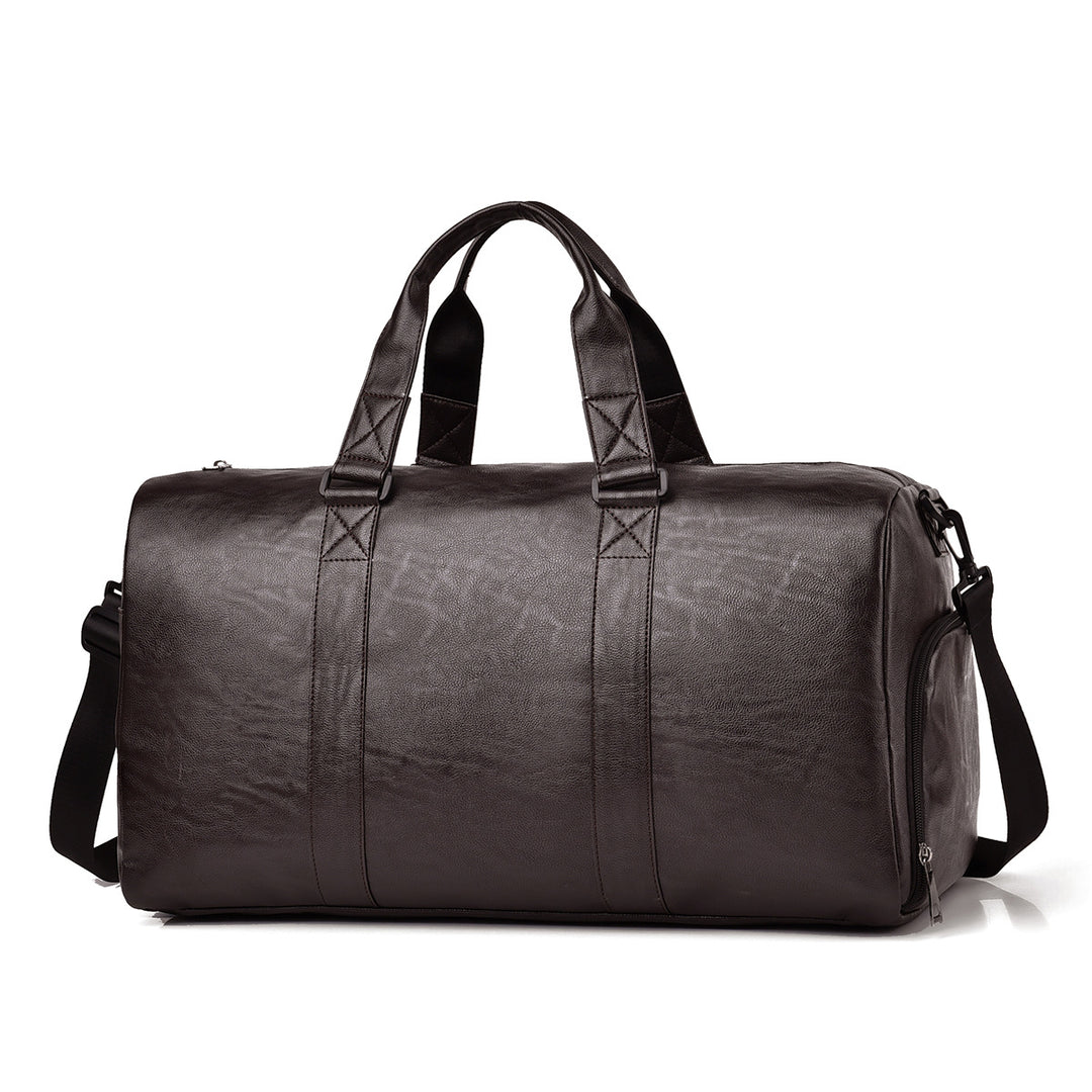 Travel bag made of high-quality leather with robust carrying handles Bowlift