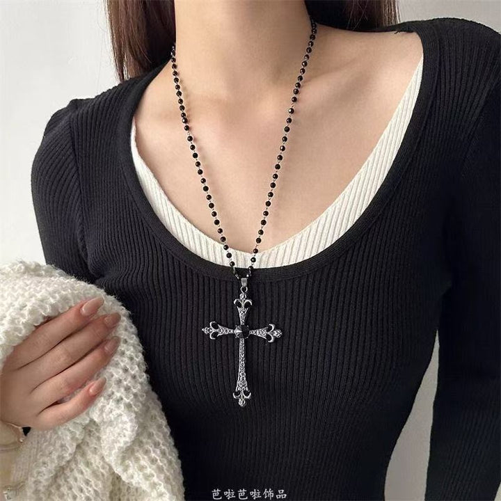 Decorative Cross Pendant Necklace Bowlift