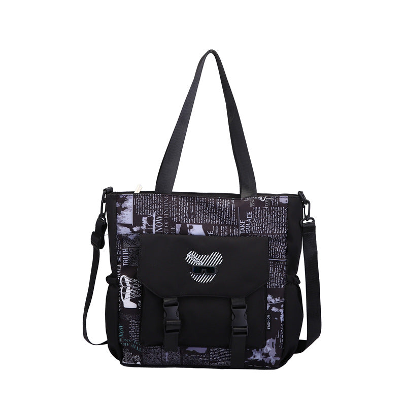 Modern Canvas Shoulder Bag Bowlift