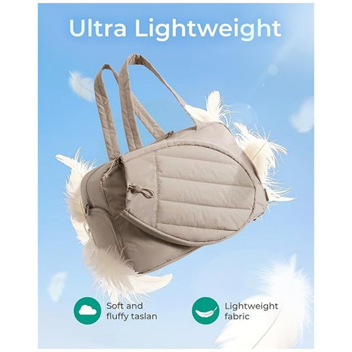 Sporty Tennis Equipment Tote Bag Bowlift