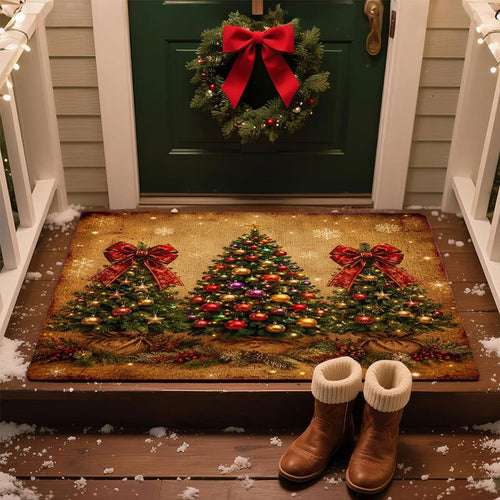 Holiday-Themed Decorative Doormat Bowlift