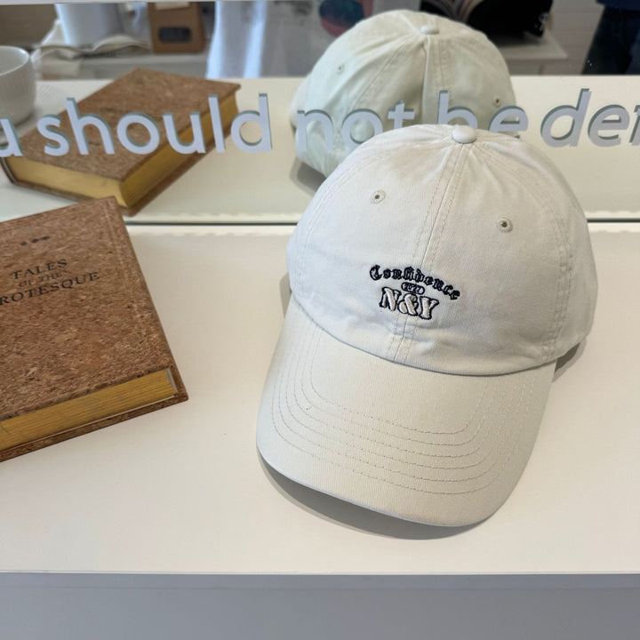 Women's Embroidered Cotton Baseball Cap Bowlift