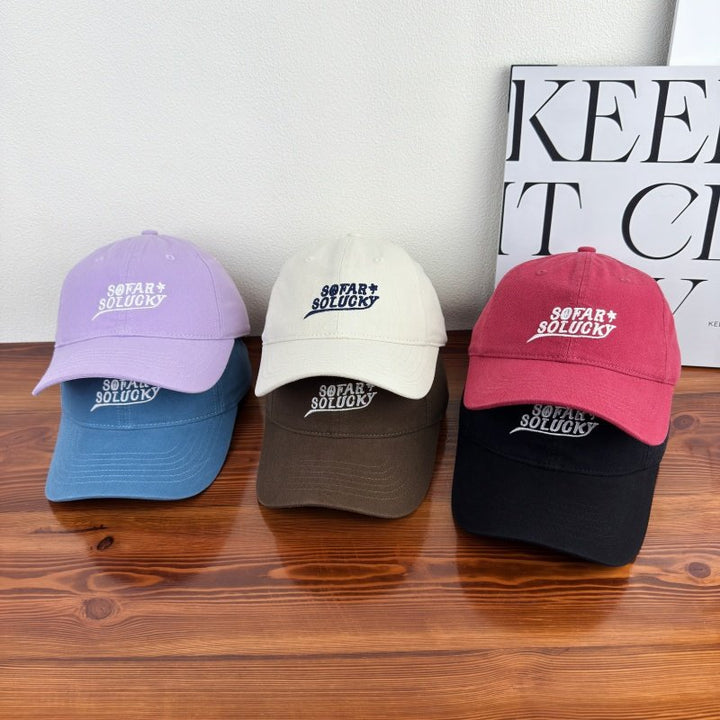 Men's Casual Adjustable Logo Cap Bowlift