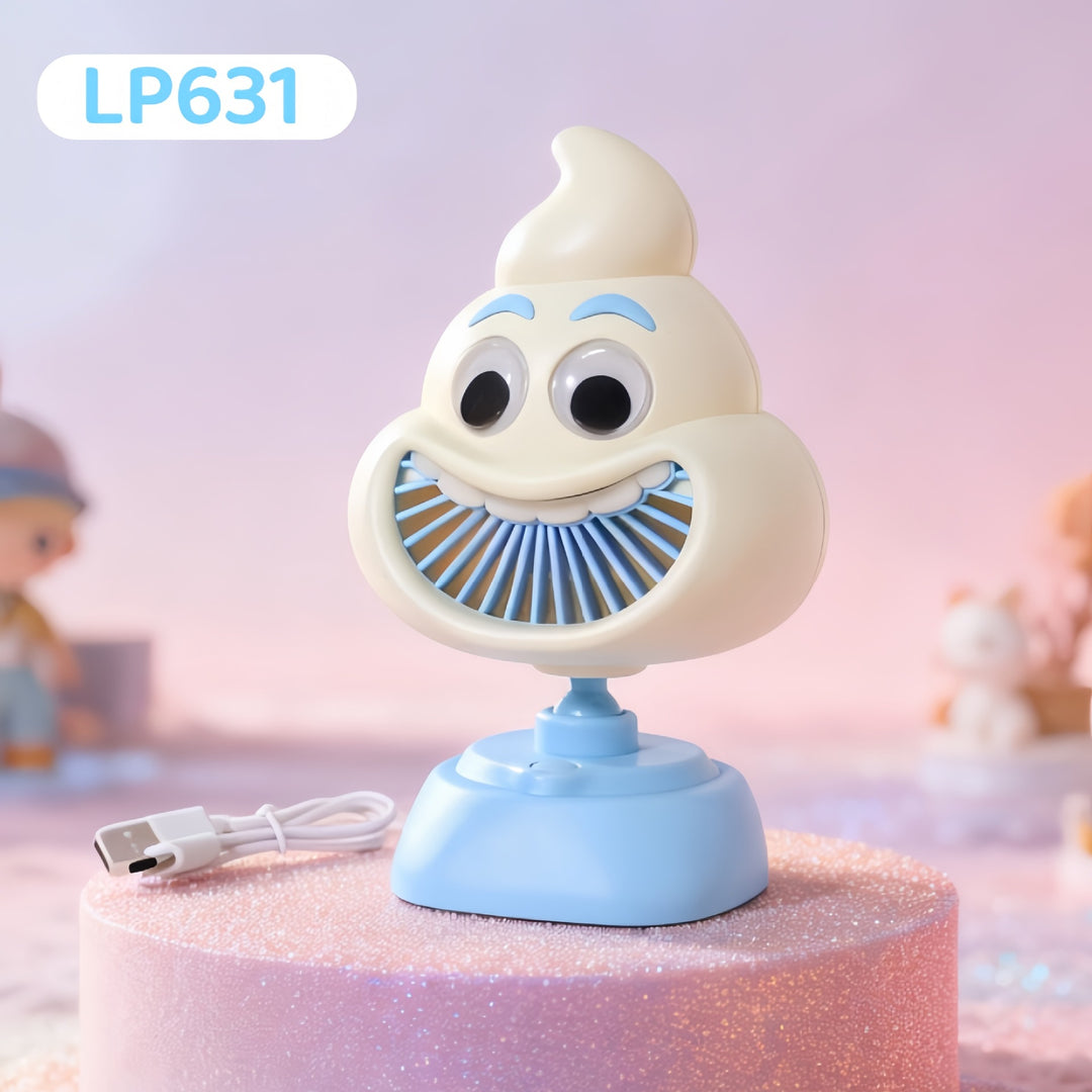 Ladies Funny Table Fan with USB Connection Bowlift