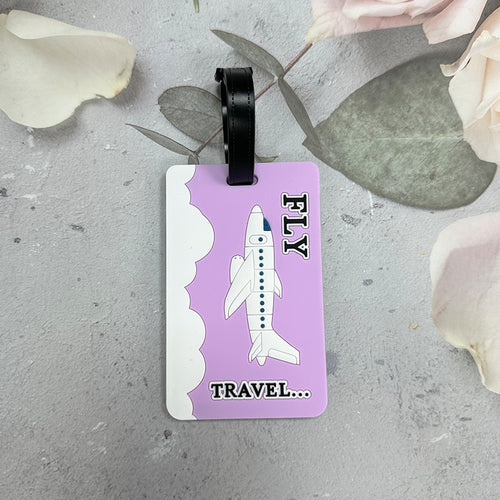 Airplane-Themed Luggage Tag Bowlift