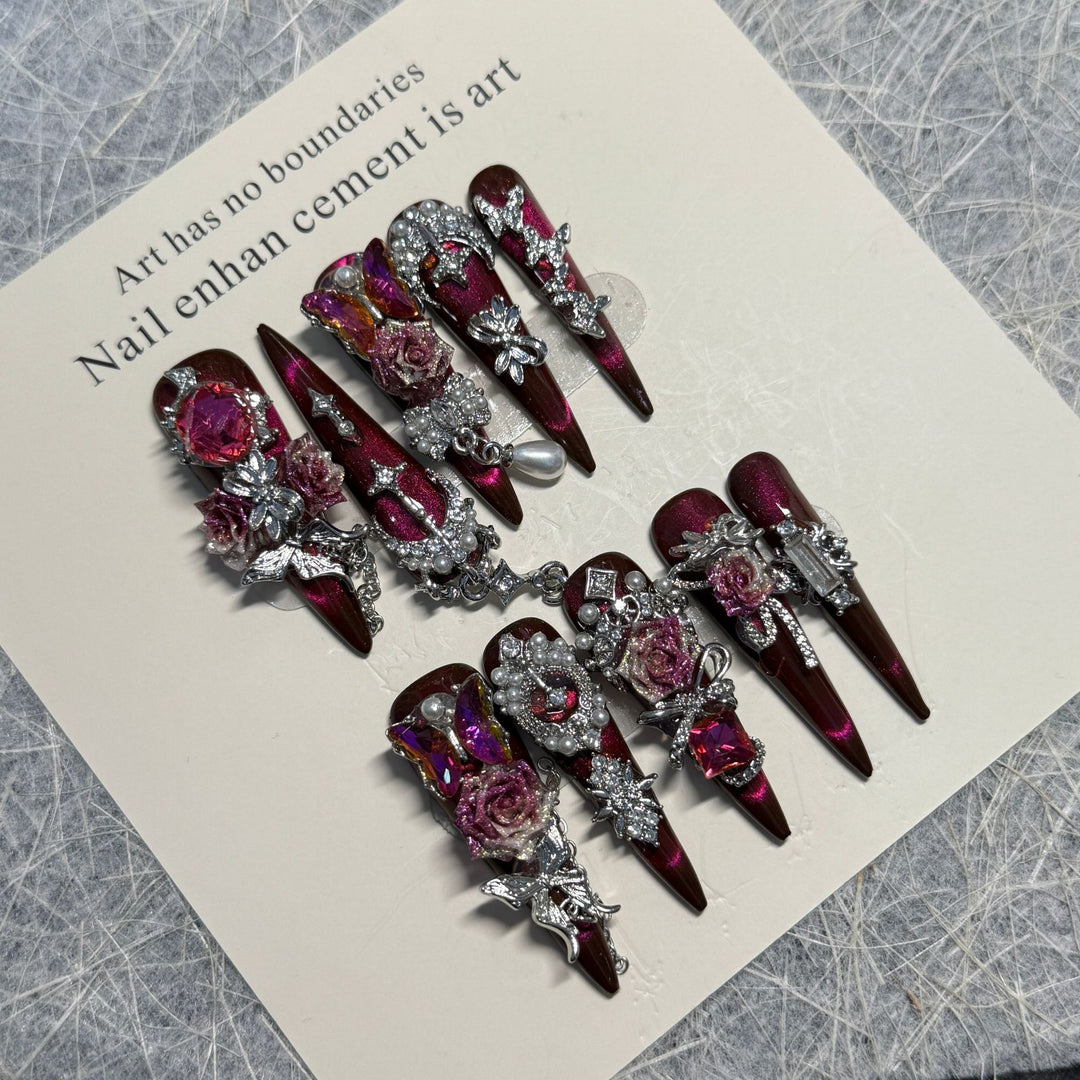 Decorative Rhinestone Nail Art Set