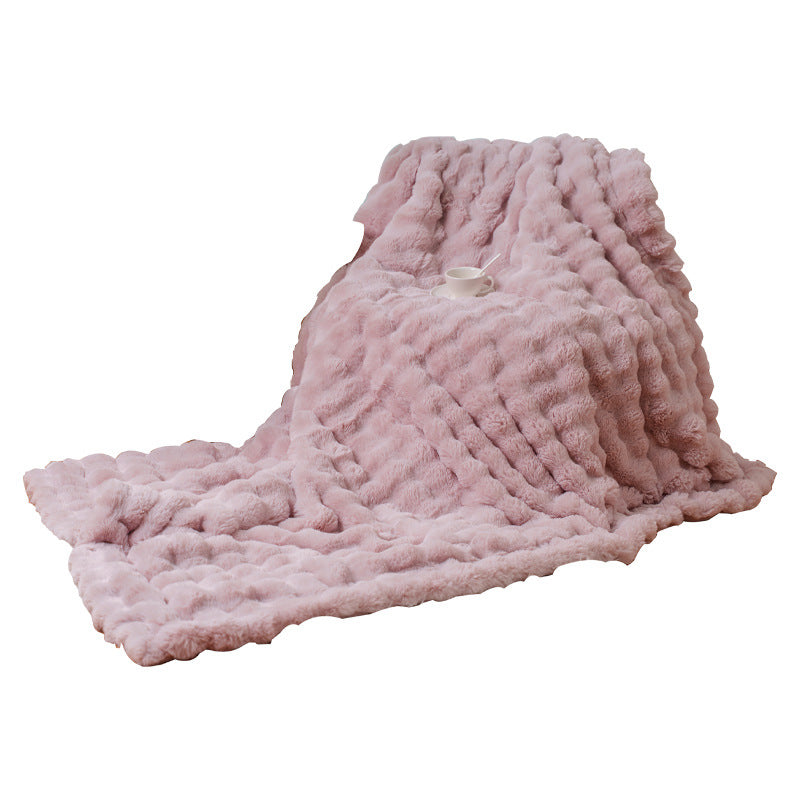 Women cozy and luxurious blanket Bowlift