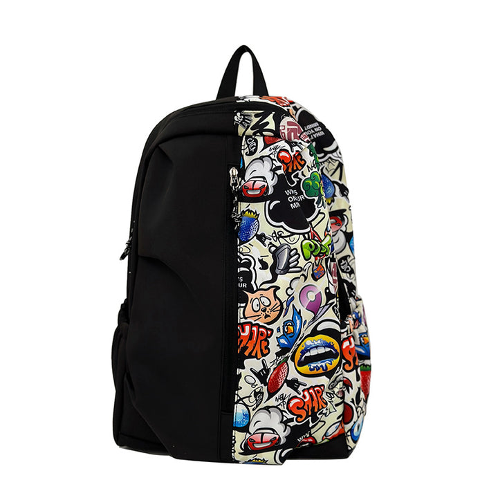 Trendy Graphic Print Backpack Bowlift