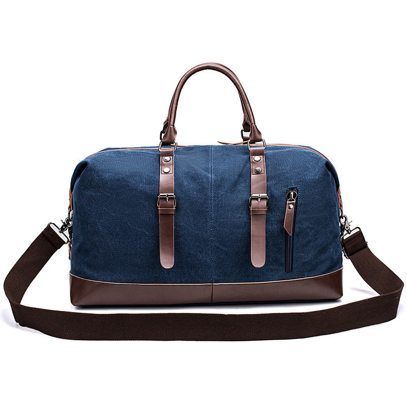 Spacious Travel Bag Made of Sturdy Canvas and Leather Bowlift