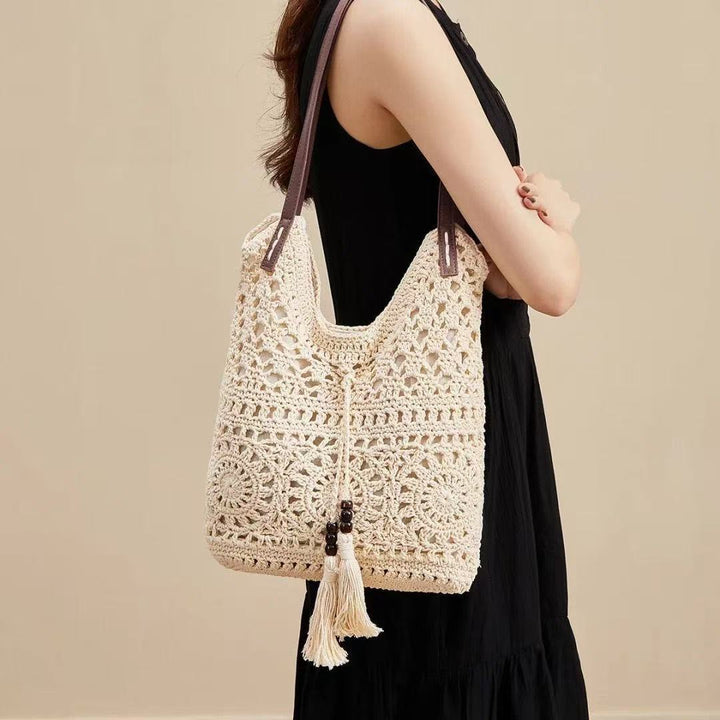 Handmade Macrame Beach Bag Bowlift