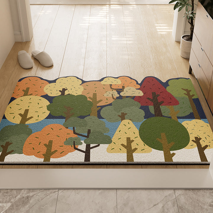 Forest-Themed Non-Slip Bath Mat Bowlift