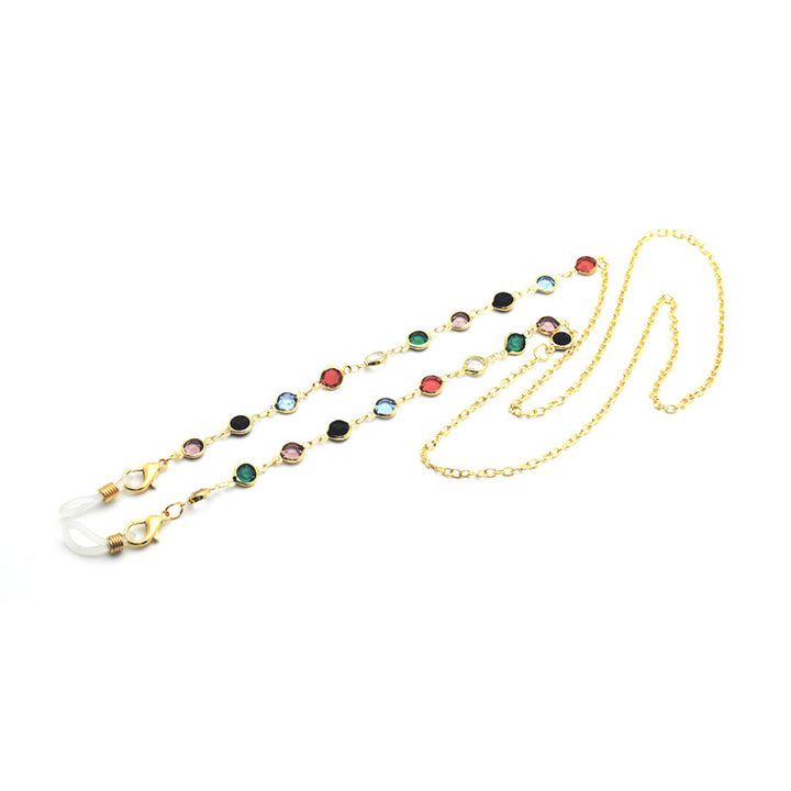 Decorative Gemstone Eyewear Chain Bowlift