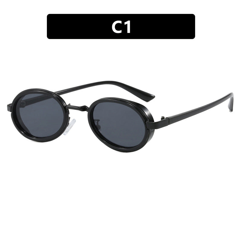 Women's round sunglasses with lightweight lenses and gold accents Bowlift