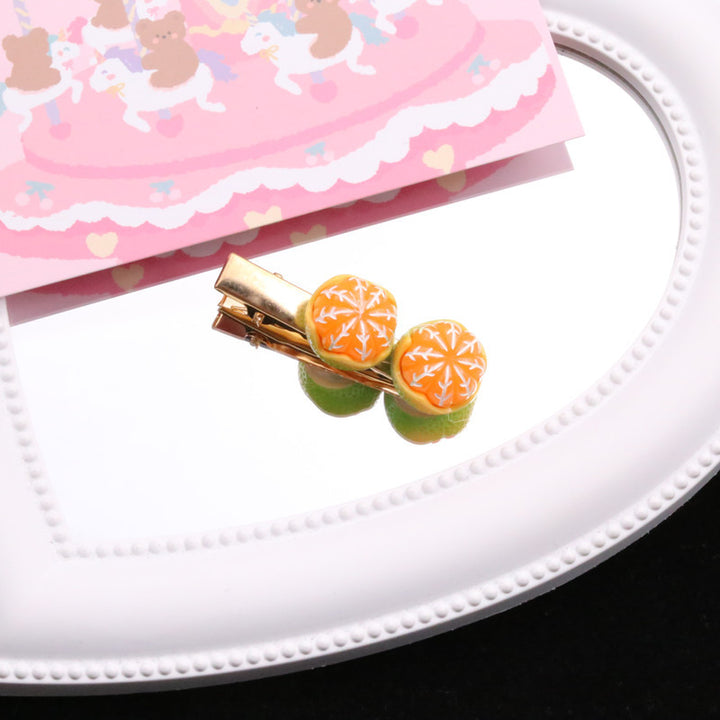 Decorative Citrus Fruit Hair Clip Bowlift