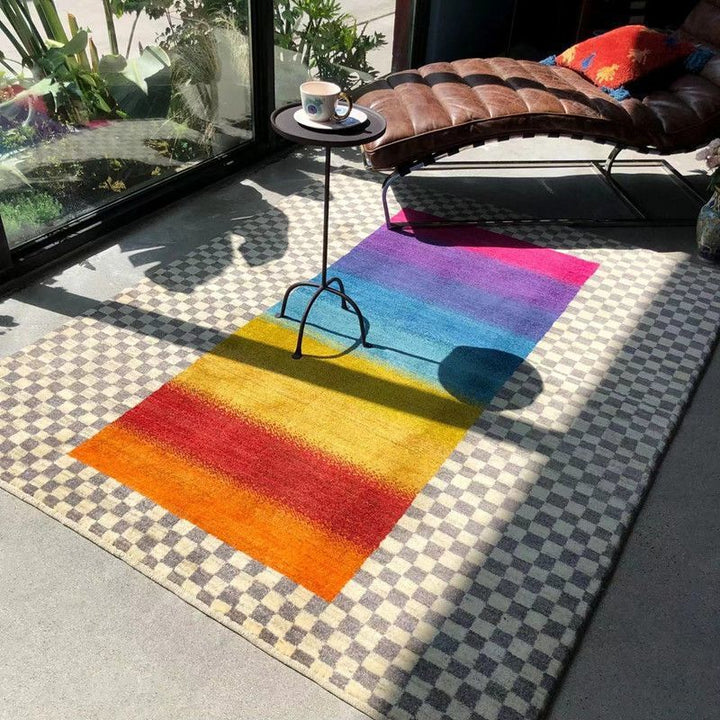 Geometric Pattern Area Rug Bowlift