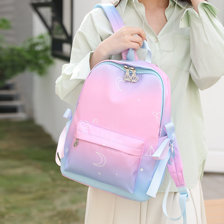 Stylish Galaxy Print Backpack Bowlift