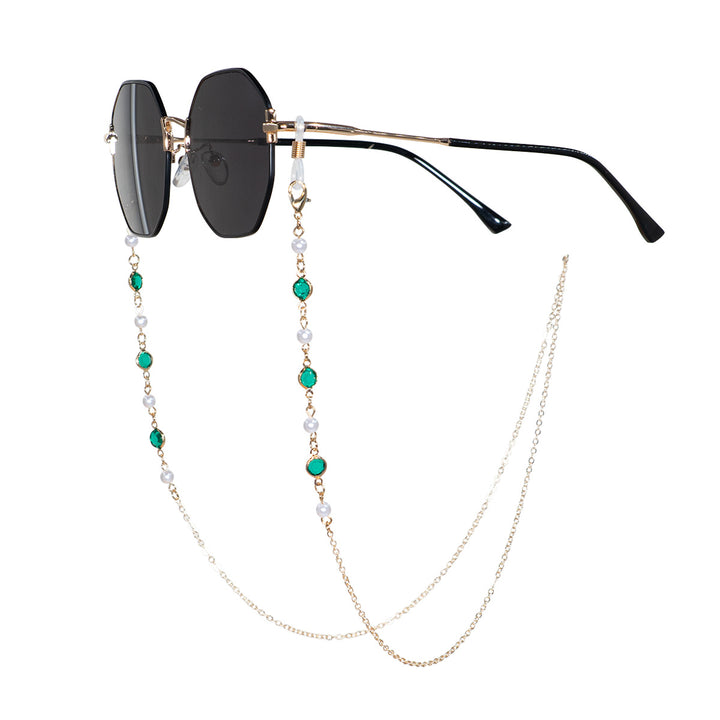 Pearl and Crystal Eyewear Chain Bowlift