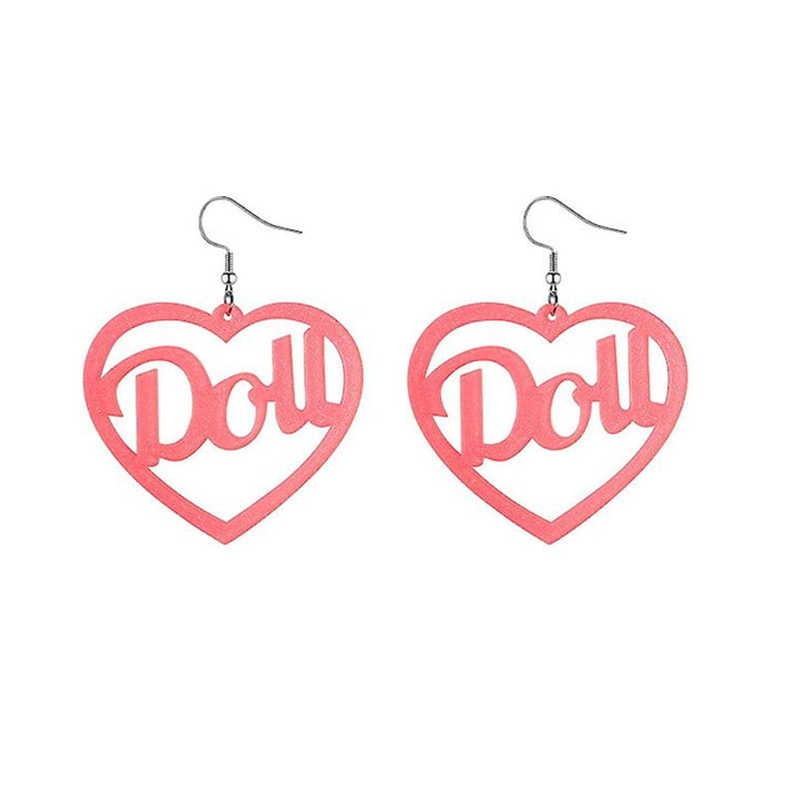 Glittering Heart-Shaped Earrings Bowlift
