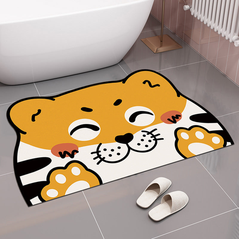 Cute Dog-Themed Bath Mat