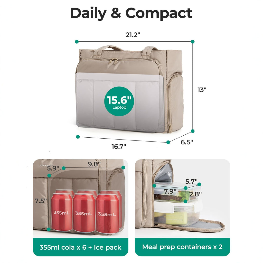 Insulated lunch bag with practical compartment system Bowlift